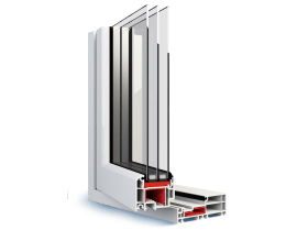 Un'immagine di una finestra con tre diversi tipi di vetro.