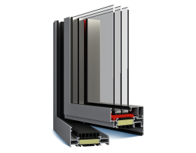 Un'immagine di una finestra con tre strati di vetro