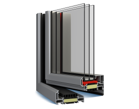 Un'immagine di una finestra con tre strati di vetro.