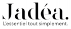A black and white logo for jadea l' essentiel tout simplement