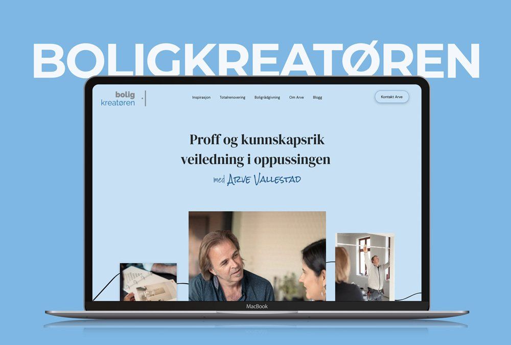 Oase Media har laget nettside til oppussingsfirmaet Boligkreatøren Arve Vallestad