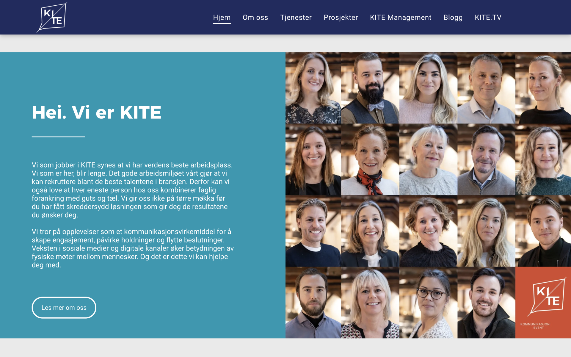 Oase Media har laget nettside til KITE Kommunikasjon Event