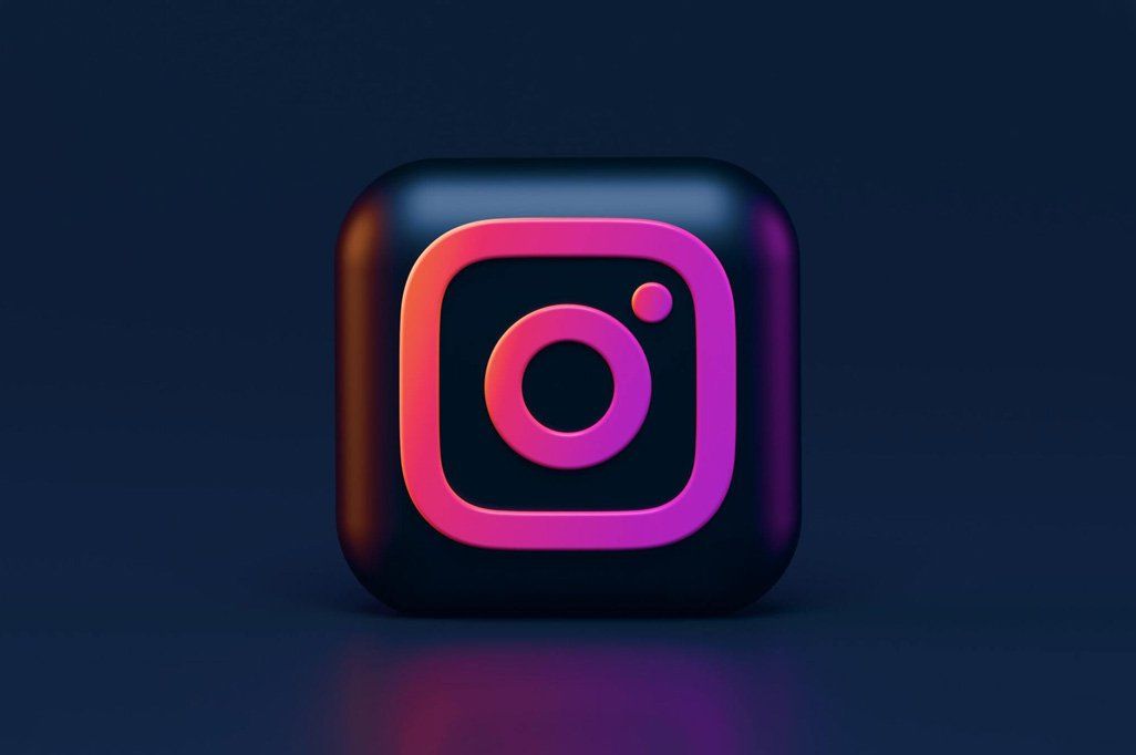 Bilde av Instagram-ikonet med lilla bakgrunn