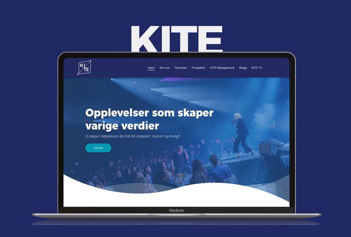 Nettside til Kite Kommunikasjon av Oase Media
