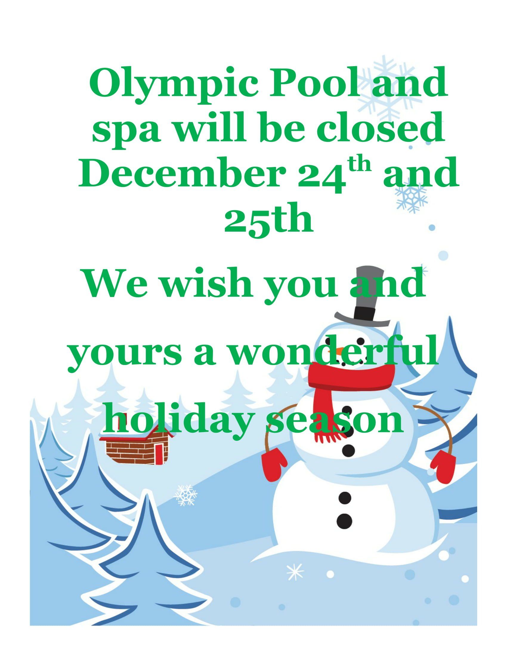 Happy Holidays | Omaha, NE | Olympic Pool & Spa