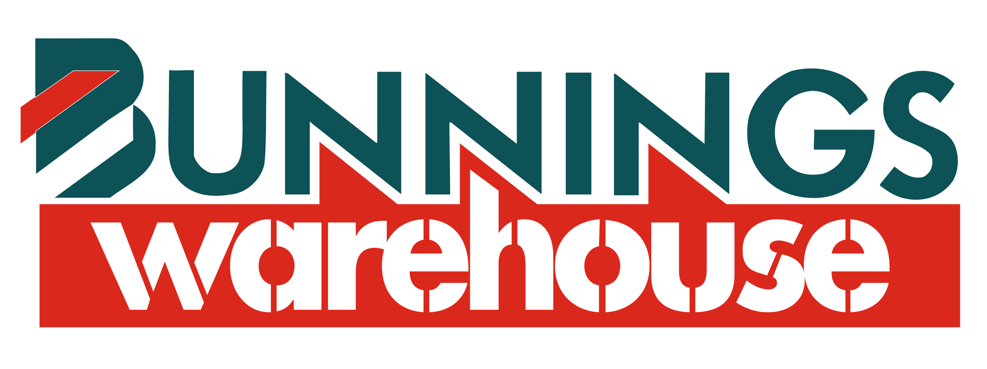A bunnings warehouse logo on a white background.