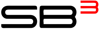 The sb3 logo is black and red on a white background.