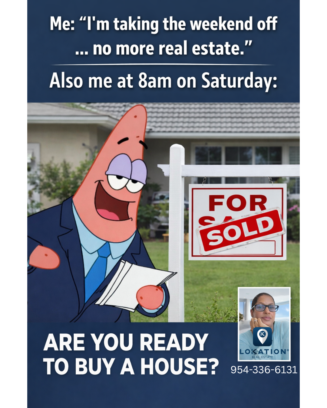 A meme featuring Patrick Star in a suit standing next to a 