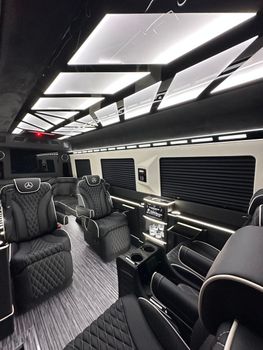 Best Party Bus Service Dallas Jet Style Sprinter Limo