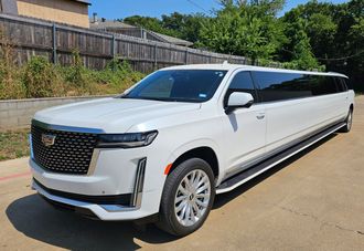 Best Limo Fleet in Dallas White Super Stretch Limousine in Dallas TX