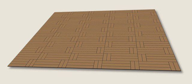 Ein Stück Pappe mit einem geometrischen Muster darauf