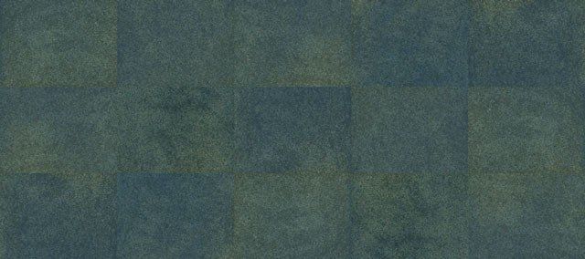 Eine Nahaufnahme eines blau-grünen Fliesenbodens.