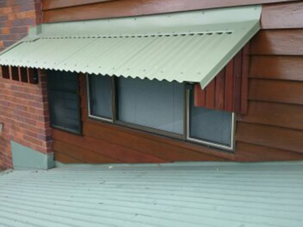 A Window with A White Awning Over It — A & B Lattice World & Patios in Bungalow, QLD