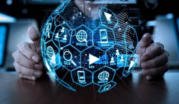 digital marketing globe