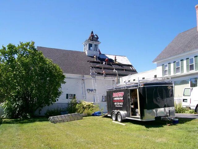 Roofing Installation in Progress — Laconia, NH — Rooftop Construction LLC