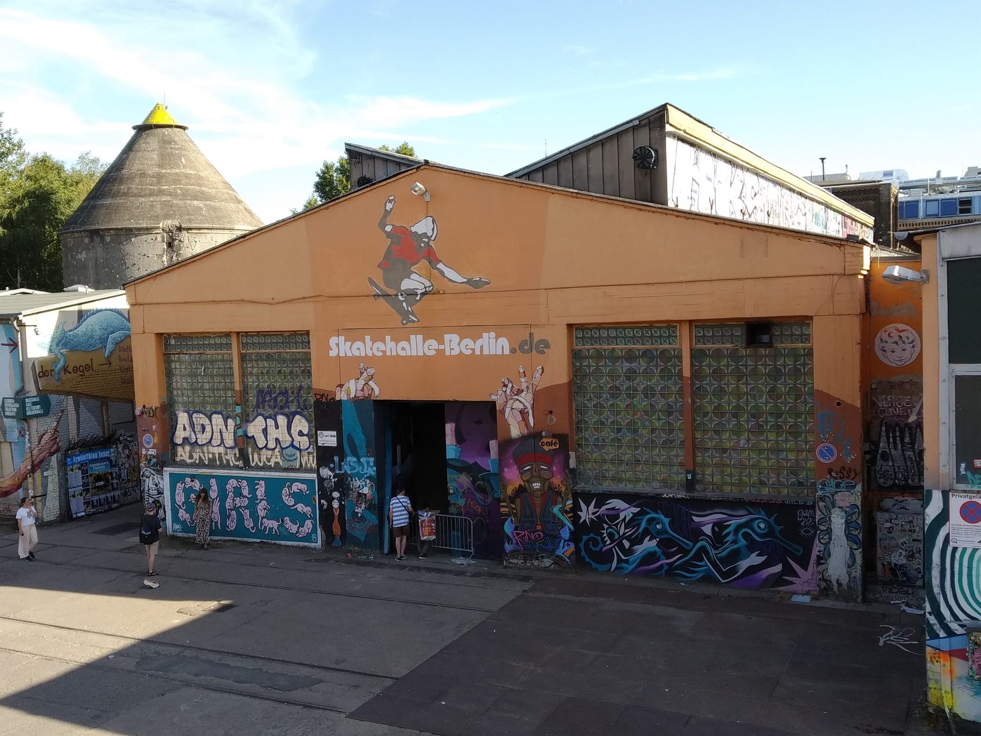 RAW Gelände in Friedrichshain in Berlin