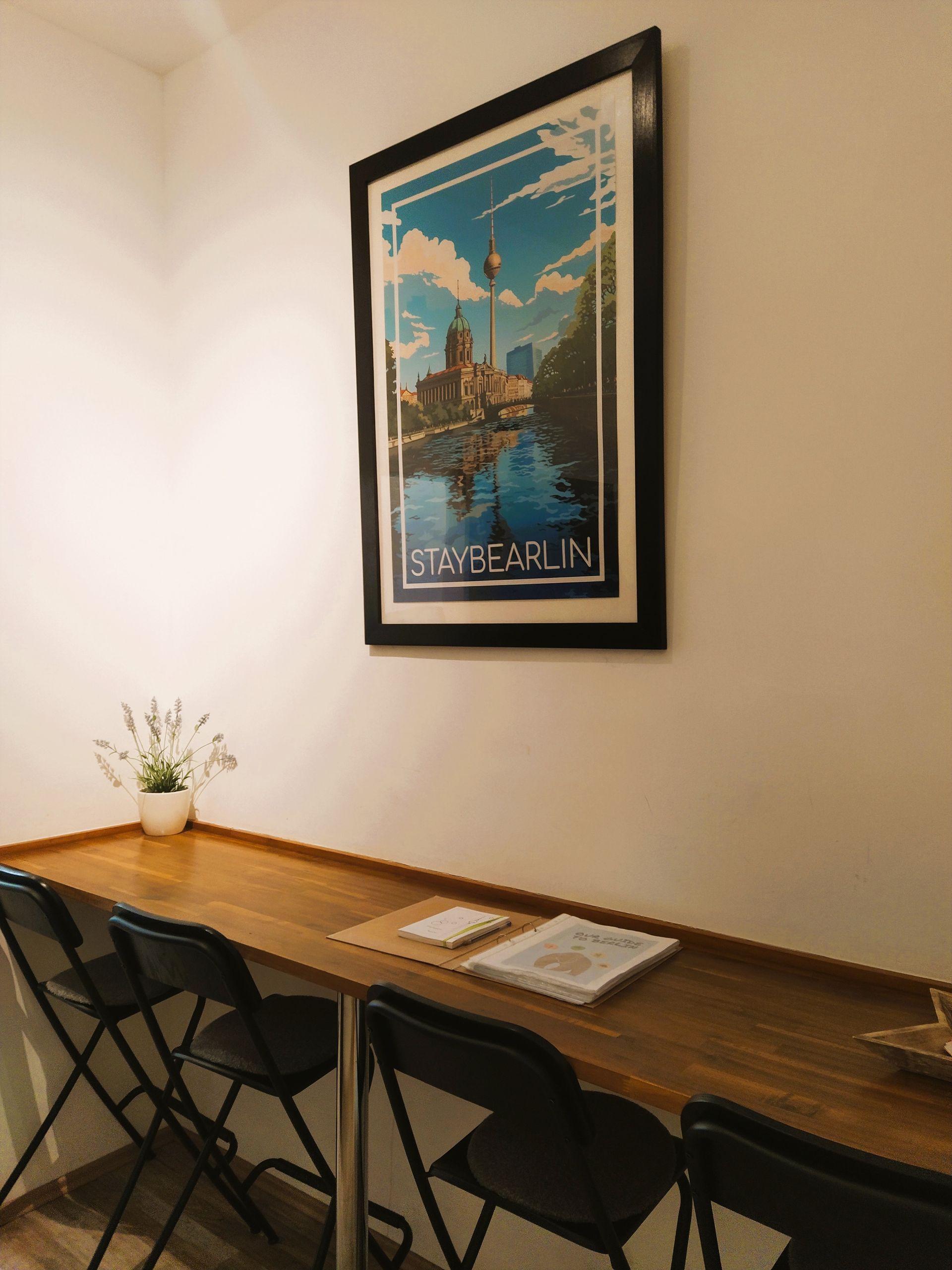 Dining area with Berlin Poster