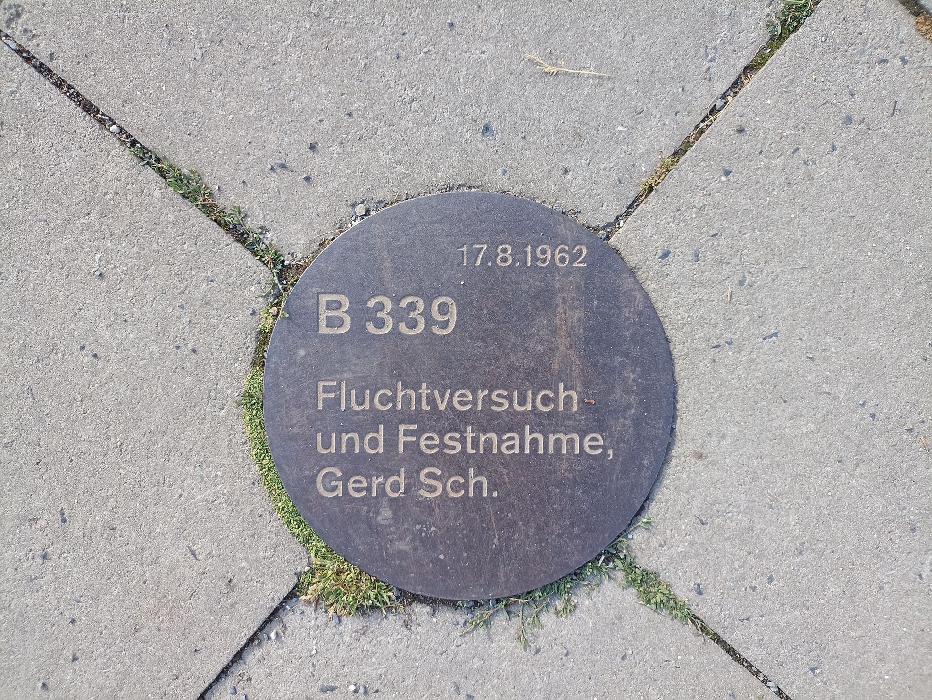 Kennzeichnung Berliner Mauer Prenzlauer Berg