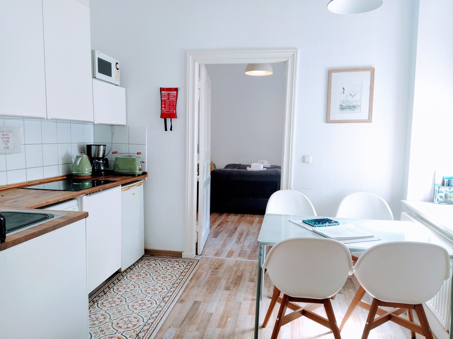 Die Küche unserer Ferienwohnung
