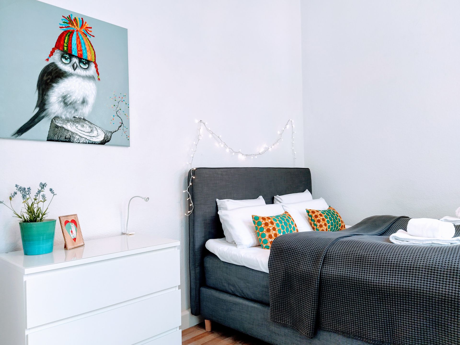 Zweites Schlafzimmer unseres Airbnbs