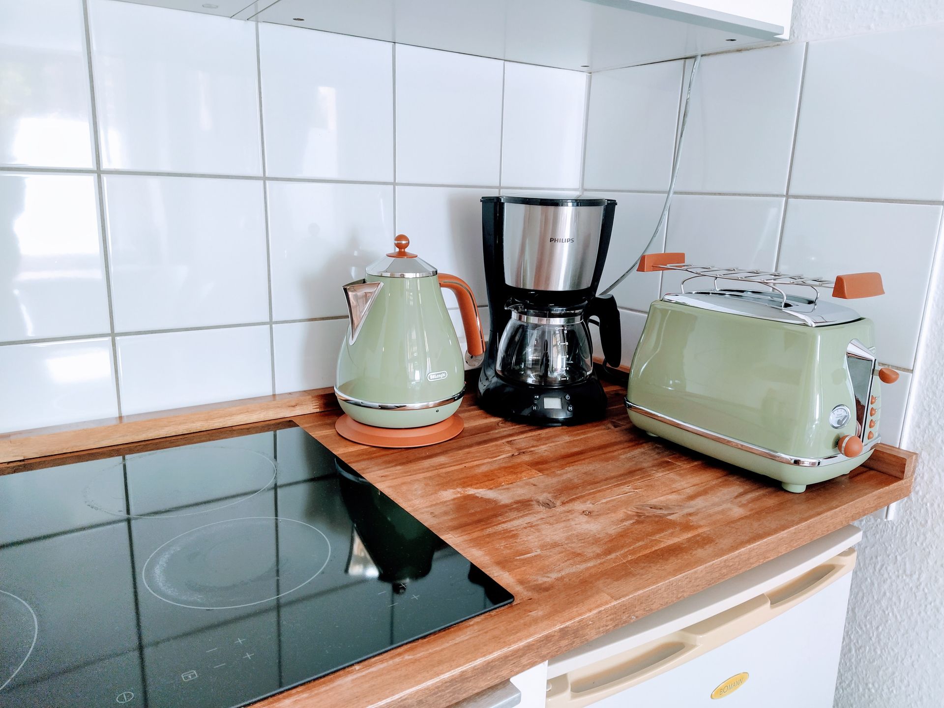 Toaster, Wasserkocher und Kaffeemaschine