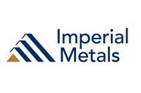 Imperial Metals logo: Blue and gold triangular shapes next to the text 