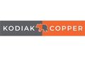 Kodiak Copper logo with a bear graphic split between gray and orange rectangles.