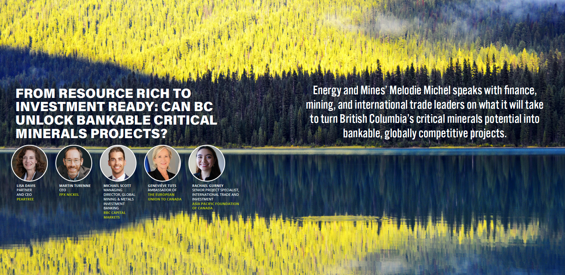 The BC Critical Minerals Forum in Vancouver, April 16-17, 2026. Focus: Finance, Infrastructure, Indigenous Partnerships.