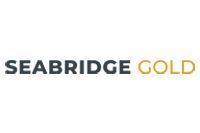Seabridge Gold logo with dark grey text and gold lettering.