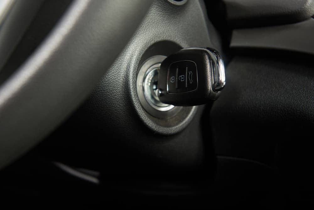 A Close Up Of A Car Key In The Ignition Of A Car — Barron River Auto Electrics & Air-conditioning in Stratford, QLD