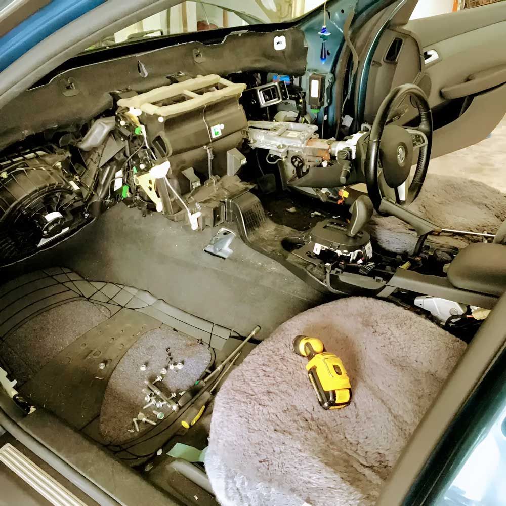 Repairing Inside Of The Car — Barron River Auto Electrics & Air-conditioning in Stratford, QLD