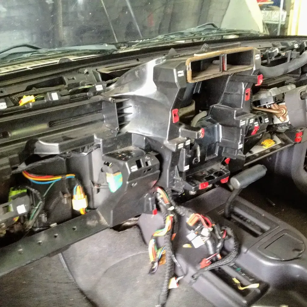 The Inside Of A Car With The Dashboard Removed — Barron River Auto Electrics & Air-conditioning in Stratford, QLD