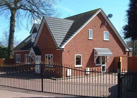 New build detached house with gated drive