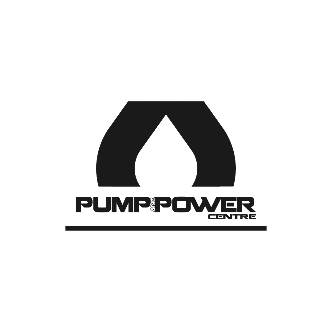 Black Pump Power Centre logo: an inverted teardrop shape over the words