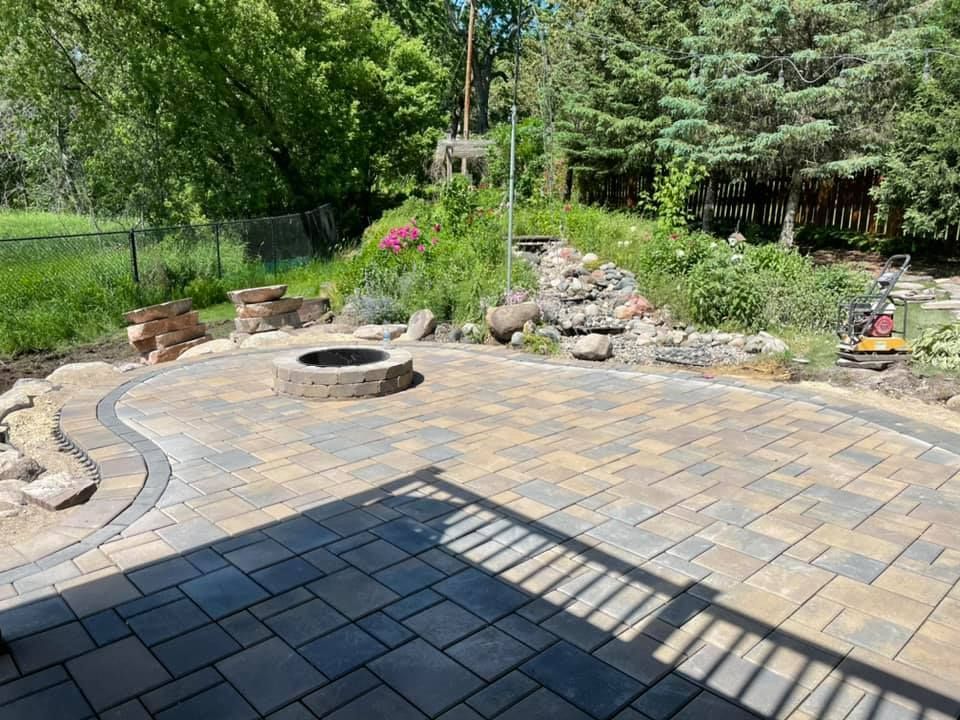 Outdoor Patio with Fire Pit — Shakopee, MN — Outdoor Oasis