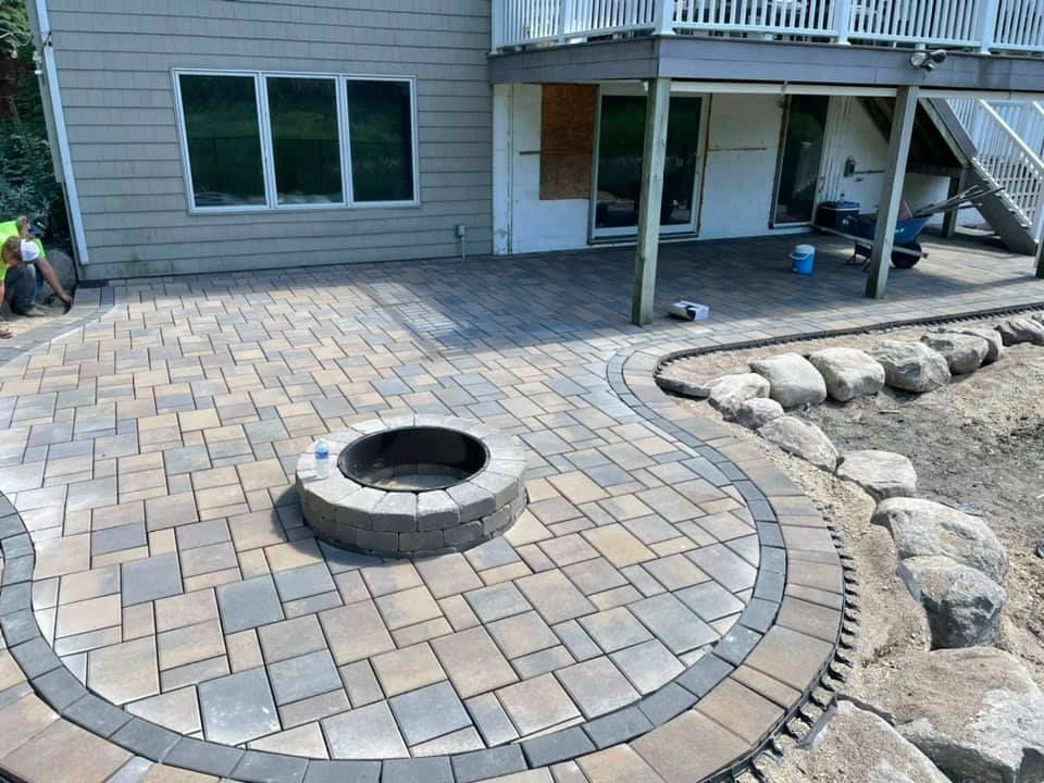 Patio with Fire Pit — Shakopee, MN — Outdoor Oasis