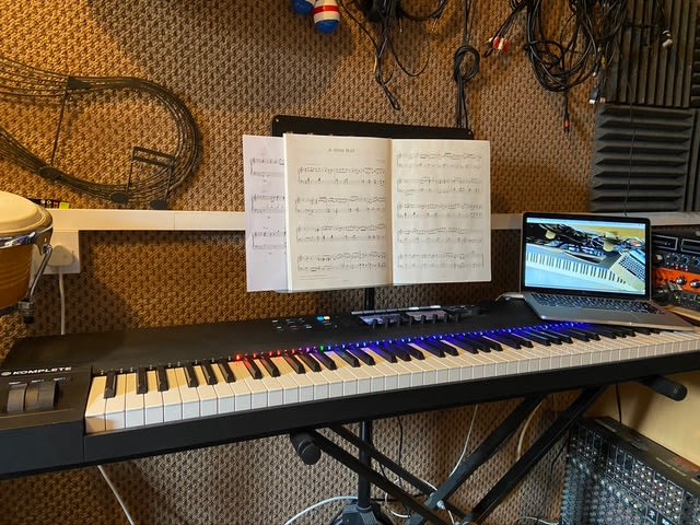 keyboard with music book