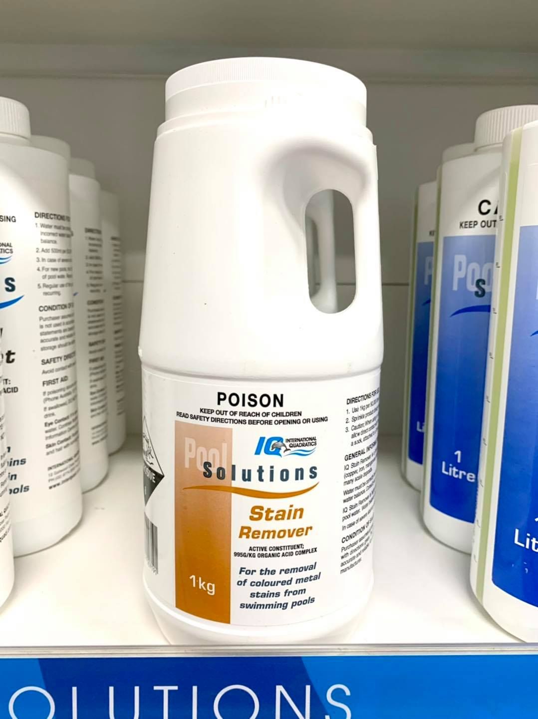Pool Maintenance Supplies Next to a Pool: Bucket of Chemicals — Donna's Pool & Spa Centre In Port