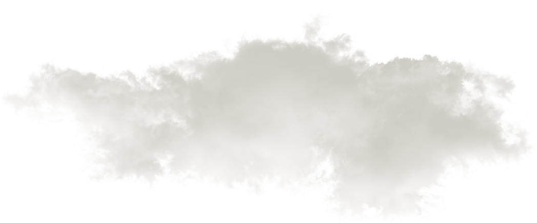 A soft, white, fluffy cloud isolated against a plain white background.