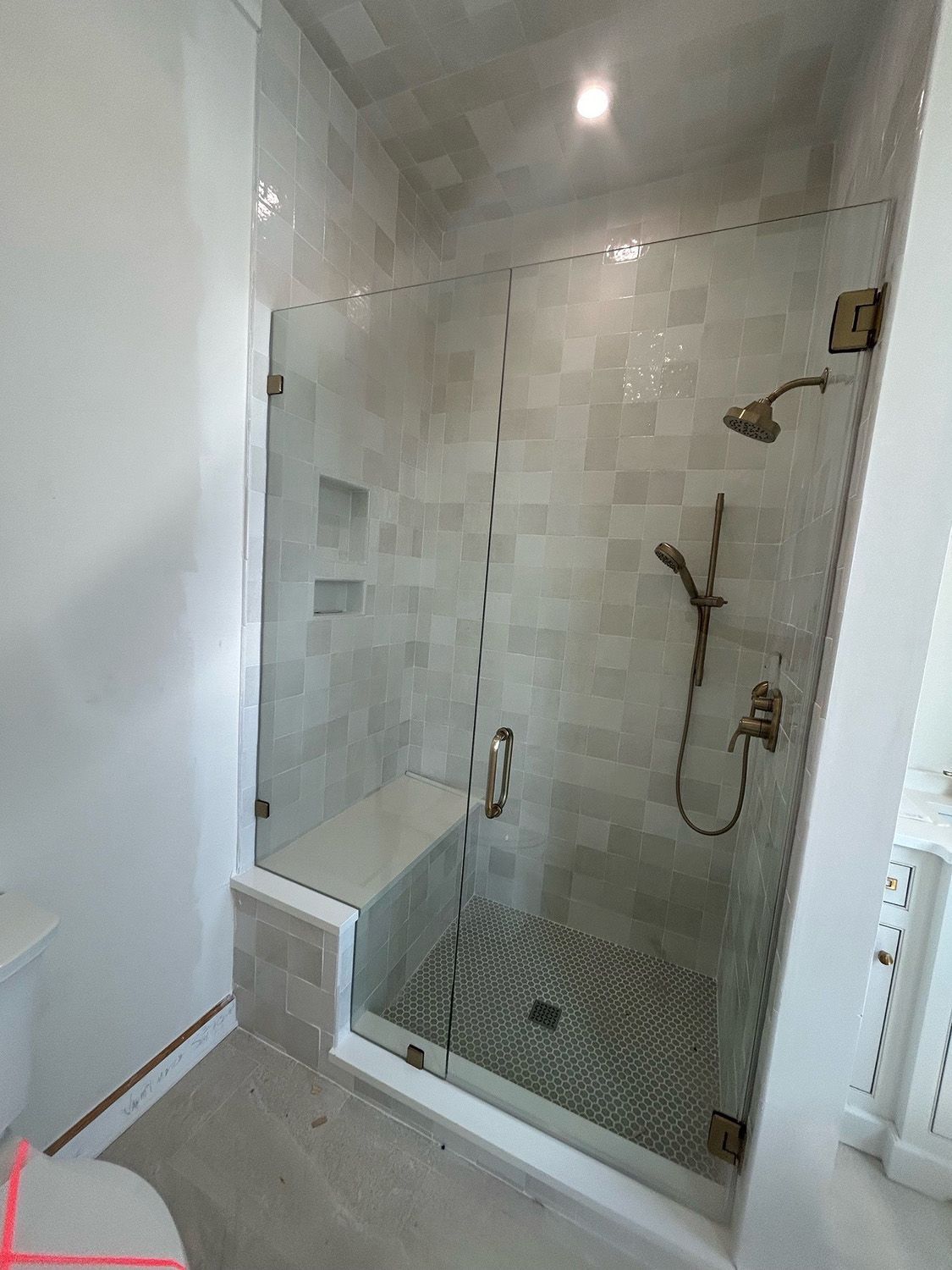 Frameless shower door 159