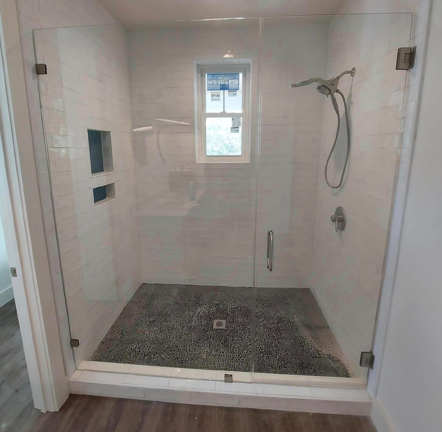 Frameless shower door 138