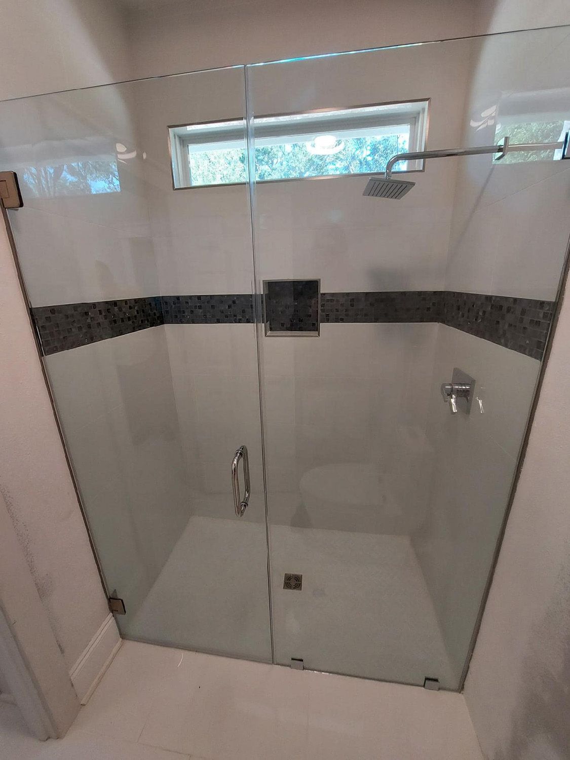 Frameless shower door 134