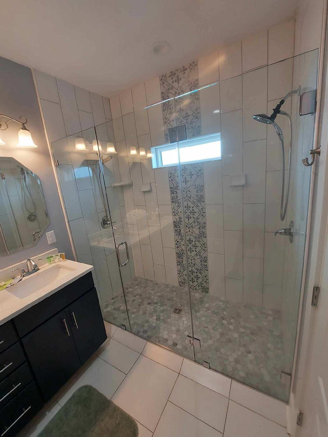 Frameless shower door 133