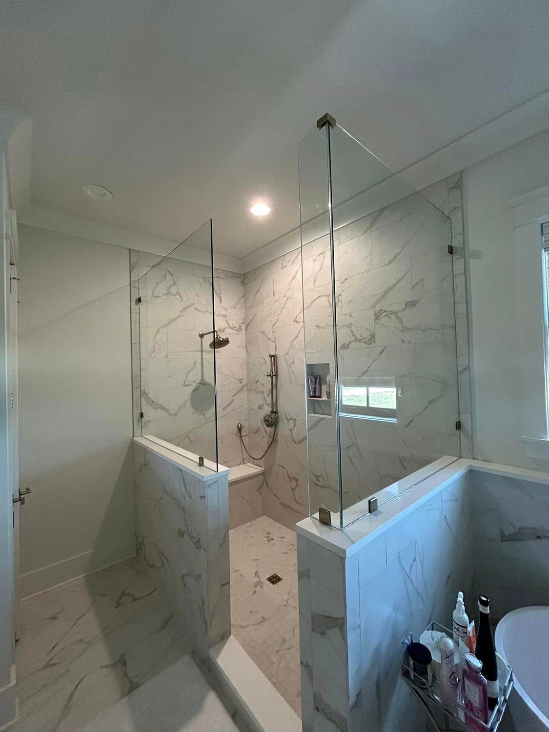 Frameless shower door 96