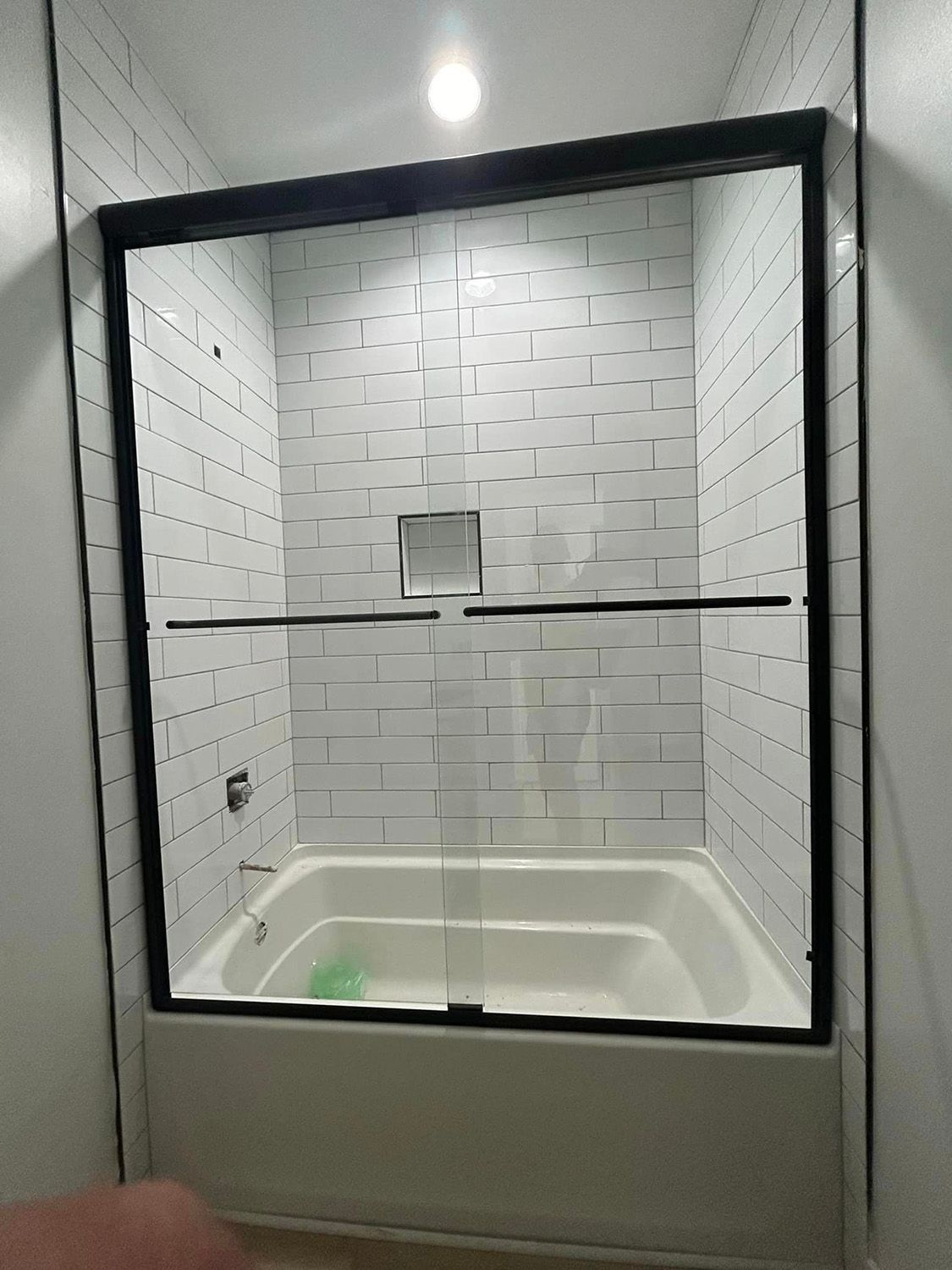 Semi-Frameless shower door 6