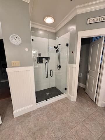 Frameless shower door 88