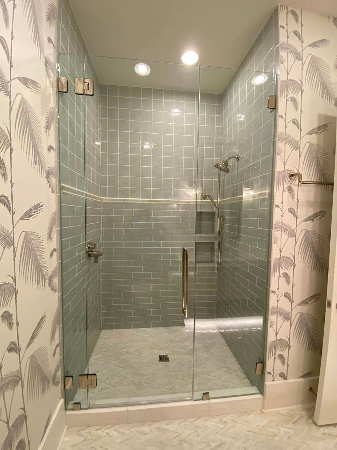 Frameless shower door 87