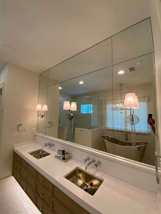 CUT GLASS AND MIRRORS