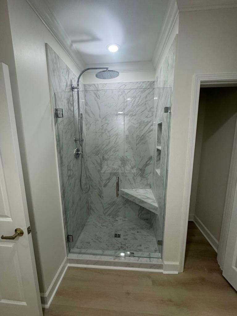 Frameless shower door 176