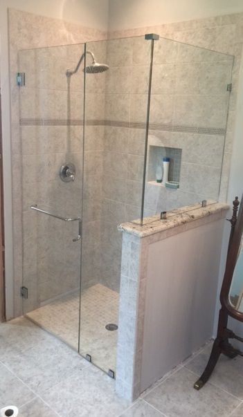 Frameless shower door 171